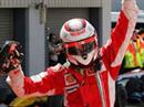 Kimi Räikkönen feiert seinen nächsten grossen Triumph.