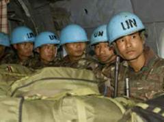 Im Kongo sind derzeit 17'000 UNO-Soldaten der MONUC-Friedenstruppe stationiert. Hier ein indisches Bataillon.