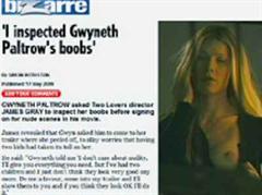 Gwyneth Paltrow ungewollt offenherzig.