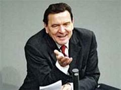 Der deutsche Bundeskanzler Gerhard Schröder.