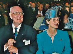 Graf Lennart Bernadotte feierte mit seiner Frau.