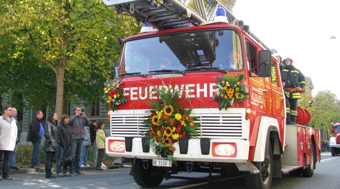 Verschiedene Feuerwehrshows werden in Interlaken zu sehen sein. (Archivbild)