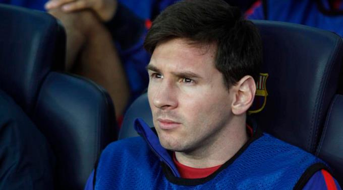 Lionel Messi blieb 90 Minuten lang auf der Bank.