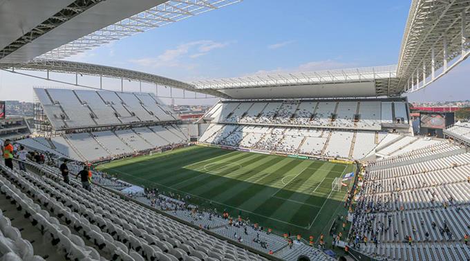 Die Corinthians-Arena in São Paulo.