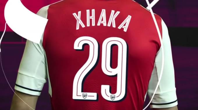 Granit Xhaka trägt bei den Gunners fortan die Rückennummer 29.